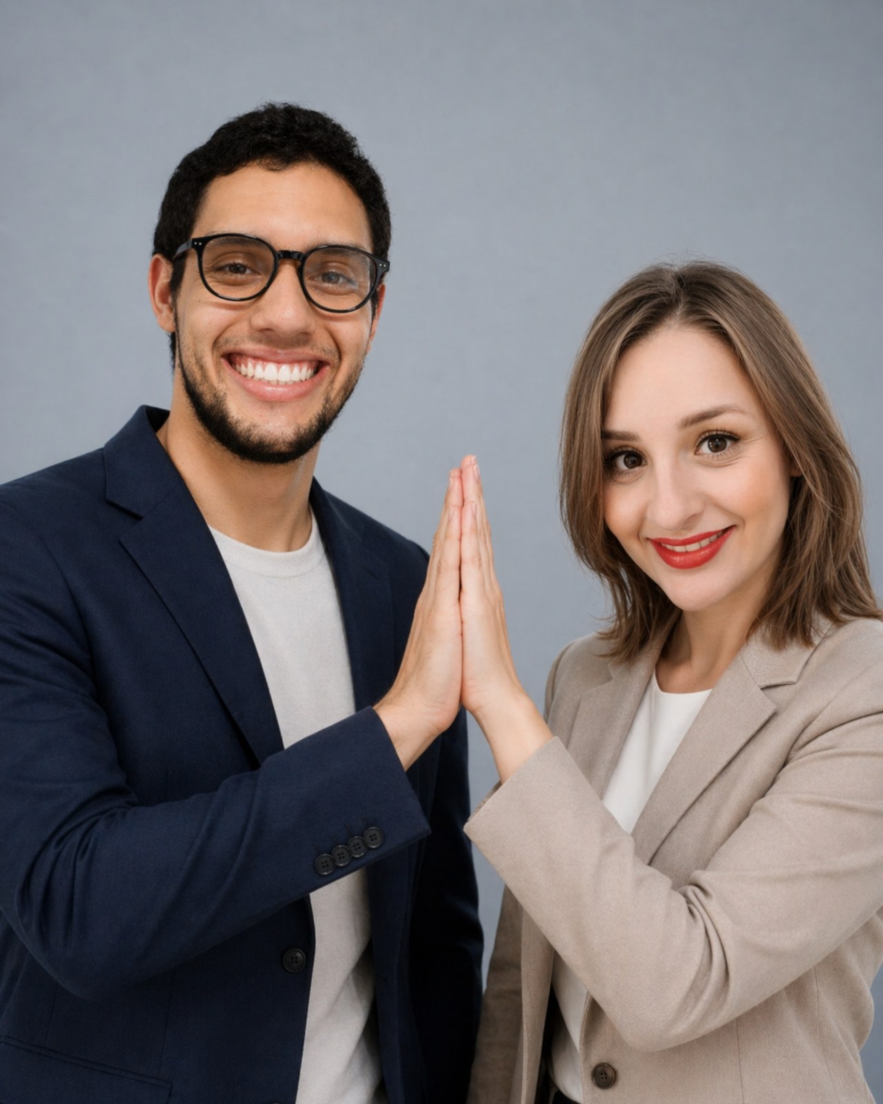 Caio and Karen Arcanjo, husband-and-wife owners of Arcanjo Commercial Cleaning Services